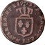 France 1/2 Sol Louis XV 1773 I KM# 544.6 FRANCIÆ ET I NAVARRÆ REX 17 73 coin reverse