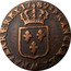 France 1/2 Sol Louis XVI 1782 AA KM# 586.2 FRANCIÆ ET AA NAVARRÆ REX 17 82 coin reverse