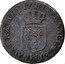 France 1/2 Sol Louis XVI 1791 MA KM# 586.11 FRANCIÆ ET MA NAVARRÆ REX 17 91 coin reverse