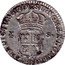 France 10 Sols-1/8 ECU Louis XV 1719 D KM# 441.5 SIT NOMEN DOMINI D BENEDICTVM 1719 X S coin reverse