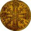 France 2 Louis D'or Louis XIV 1647 H KM# 158.4 CHRS REGN VINC IMP H coin reverse
