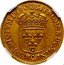 France 2 Louis D'or Louis XIV 1690 B KM# 280.2 B SIT NOMEN DOMINI BENEDICTVM 1690 coin reverse