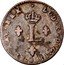 France 2 Sols Louis XV 1742 K KM# 500.11 LUD XV D G FR ET NAV REX L coin obverse