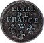 France Liard Louis XIV 1707 W KM# 284.17 LIARD DE FRANCE W coin reverse