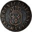 France Liard Louis XV 1770 S KM# 543.9 FRANC ET S NAVARR REX 1770 coin reverse