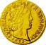 France Louis D'or Louis XIV 1651 I KM# 157.10 LVD XIIII D G FR ET NAV REX 1651 coin obverse