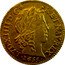 France Louis D'or Louis XIV 1655 A KM# 157.1 LVD XIIII D G FR ET NAV REX1655 coin obverse
