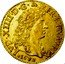 France Louis D'or Louis XIV 1672 D KM# 219.3 LVD. XIIII. D. G. FR. ET. NAV. REX. 1672 coin obverse