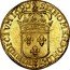 France Louis D'or Louis XIV 1690 Crowned M KM# 278.21 SIT NOMEN DOMINI BENEDICTVM 1690 coin reverse
