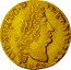 France Louis D'or Louis XIV 1694 & KM# 302.23 LVD XIIII D G FR ET NAV REX 1694 coin obverse