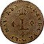 France Sol Louis XV 1739 A KM# 501.1 LUD XV D G FR ET NAV REX L coin obverse