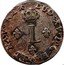 France Sol Louis XV 1740 AA KM# 501.2 LUD XV D G FR ET NAV REX L coin obverse