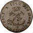 France Sol Louis XV 1740 D KM# 501.5 SIT NOM DOM D BENEDICT 1740 coin reverse