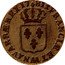 France Sol Louis XVI 1781 AA KM# 578.2 FRANCIÆ ET AA NAVARRÆ REX 17 81 coin reverse