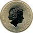 Australia 1 Dollar Animal Athletes - Rocket Frog 2012 KM# 1814 ELIZABETH II AUSTRALIA 2012 1 DOLLAR IRB coin obverse