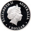Australia 1 Dollar Australian Antarctic Territory - Emperor Penguin 2012 KM# 1826 ELIZABETH II AUSTRALIA 1 DOLLAR IRB coin obverse