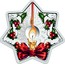Australia 1 Dollar Christmas Candle (Star Shaped) 2016 P TV coin reverse