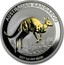 Australia 1 Dollar Kangaroo (Gilded) 2017 AUSTRALIAN KANGAROO 2017 1 OZ 999 SILVER P JM coin reverse