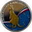Australia 1 Dollar Kangaroo in color 2008 Proof KM# 1514 AUSTRALIAN KANGAROO 2008 coin reverse