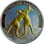 Australia 1 Dollar Kangaroo in color 2010 Proof KM# 1516 AUSTRALIAN KANGAROO 2010 coin reverse