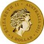 Australia 1 Dollar Mythical creatures - Unicorn 2011 KM# 1588 ELIZABETH II AUSTRALIA 2011 1 DOLLAR IRB coin obverse