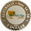 Australia 1 Dollar President's Cup 2011 KM# 1621 AUSTRALIA NOV. 14-20 1 DOLLAR .999 AG 2011 THE PRESIDENTS CUP coin reverse