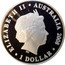Australia 1 Dollar Prince Charles 60th Birthday 2008 ELIZABETH II AUSTRALIA 2008 1 DOLLAR coin obverse