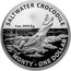 Australia 1 Dollar Saltwater Crocodile - Monty 2016 Frosted Unc SALTWATER CROCODILE 1 OZ .999 AG MONTY - ONE DOLLAR TD coin reverse