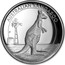 Australia 1 Dollar Standing Kangaroo 2012 KM# 1830 AUSTRALIAN KANGAROO 2012 1 OZ 999 SILVER P coin reverse
