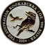 Australia 1 Dollar (The Australian Kookaburra) KM# 683 THE AUSTRALIAN KOOKABURRA 1 OZ. 99 SILVER 2004 JR coin reverse