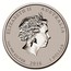 Australia 1 Dollar Year of the Monkey (Gilded) 2016 ELIZABETH II AUSTRALIA 1 OZ 999 SILVER 2016 1 DOLLAR IRB coin obverse