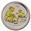 Australia 1 Dollar Year of the Monkey (Gilded) 2016 YEAR OF THE MONKEY P IJ coin reverse