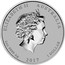 Australia 1 Dollar Year of the Rooster (Gilded) 2017 ELIZABETH II AUSTRALIA 1 OZ 9999 AG 2017 1 DOLLAR coin obverse