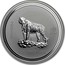 Australia 1 Dollar Year of the Tiger 2007  2010 1OZ 999 SILVER coin reverse