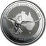 Australia 10 Dollars Australian Kookaburra 2002 KM# 603 AUSTRALIAN KOOKABURRA 2002 10 OZ. 999 SILVER coin reverse