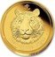 Australia 15 Dollars Year of the Tiger 2010 KM# 1321 YEAR OF THE TIGER P coin reverse