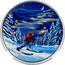 Canada 15 Dollars Great Canadian Outdoors. Night Skiing 2017 Proof JK coin reverse