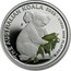 Australia 15 Dollars Single koala with gum leave 2005 Proof KM# 935 THE AUSTRALIAN KOALA 2005 1/10OZ. 9995 PLATINUM P coin reverse