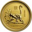 Australia 15 Dollars Year of the Monkey 2004 KM# 669 2004 1/10 OZ 9999 GOLD JR coin reverse