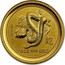 Australia 15 Dollars Year of the Snake 2001 KM# 540 2001 1/10 OZ 9999 GOLD coin reverse