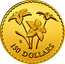 Australia 150 Dollars Royal Blue Bell flowers 2003 Proof KM# 872 HH 150 DOLLARS coin reverse