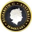 Australia 20 Dollars Gregorian Millenium 2001 KM# 595 ELIZABETH II AUSTRALIA 20 DOLLARS IRB coin obverse