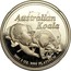 Australia 200 Dollars Australian Koala 2001 KM# 920 AUSTRALIAN KOALA 2001 2 OZ. 9995 PLATINUM P LK coin reverse