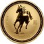 Australia 200 Dollars Running Horse 2002 KM# 707 2002 2 OZ 9999 GOLD coin reverse