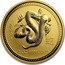 Australia 200 Dollars Year of the Snake 2001 KM# 704 2001 2 OZ 9999 GOLD coin reverse