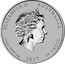 Australia 25 Cents Lunar Rooster 2017 Proof ELIZABETH II AUSTRALIA 1/4 OZ 9999 AG 2017 25 CENTS IRB coin obverse
