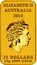 Australia 25 Dollars Dolphin Dreaming 2010 KM# 1455 ELIZABETH II AUSTRALIA 2010 25 DOLLARS 10 G 9999 GOLD coin obverse