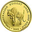 Australia 25 Dollars Two kangaroos hopping 2003 KM# 903 THE AUSTRALIAN NUGGET 1/4OZ. 9999 GOLD 2003 coin reverse