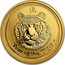 Australia 25 Dollars Year of the Tiger 2010 KM# 1322 YEAR OF THE TIGER P coin reverse