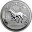 Australia 30 Dollars Horse Running Left 2002 KM# 586 2002 1 KILO 999 SILVER coin reverse